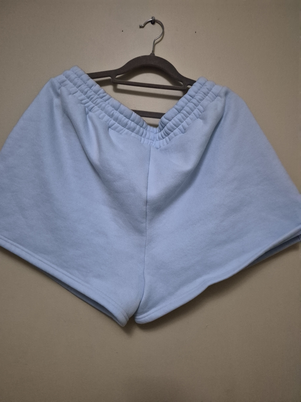 Comfrt Light Blue Women’s High-Waist Elastic Lounge Shorts